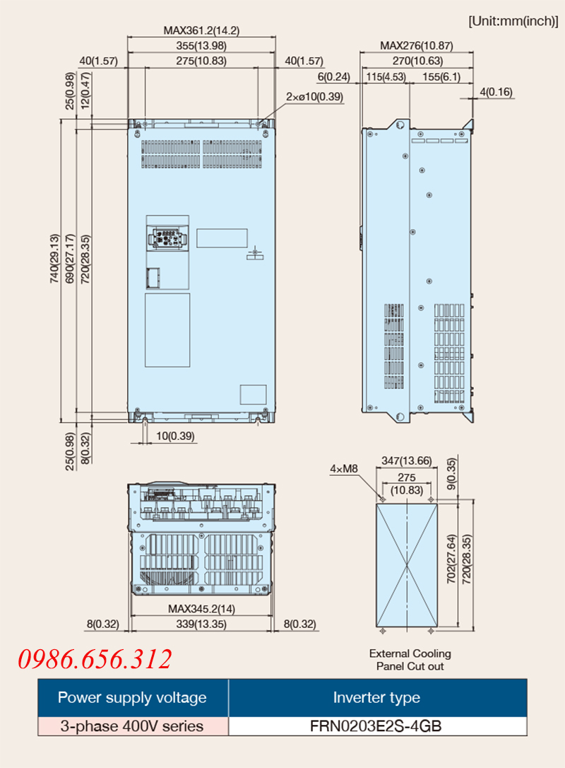biến tần FRN0203E2S-4GB