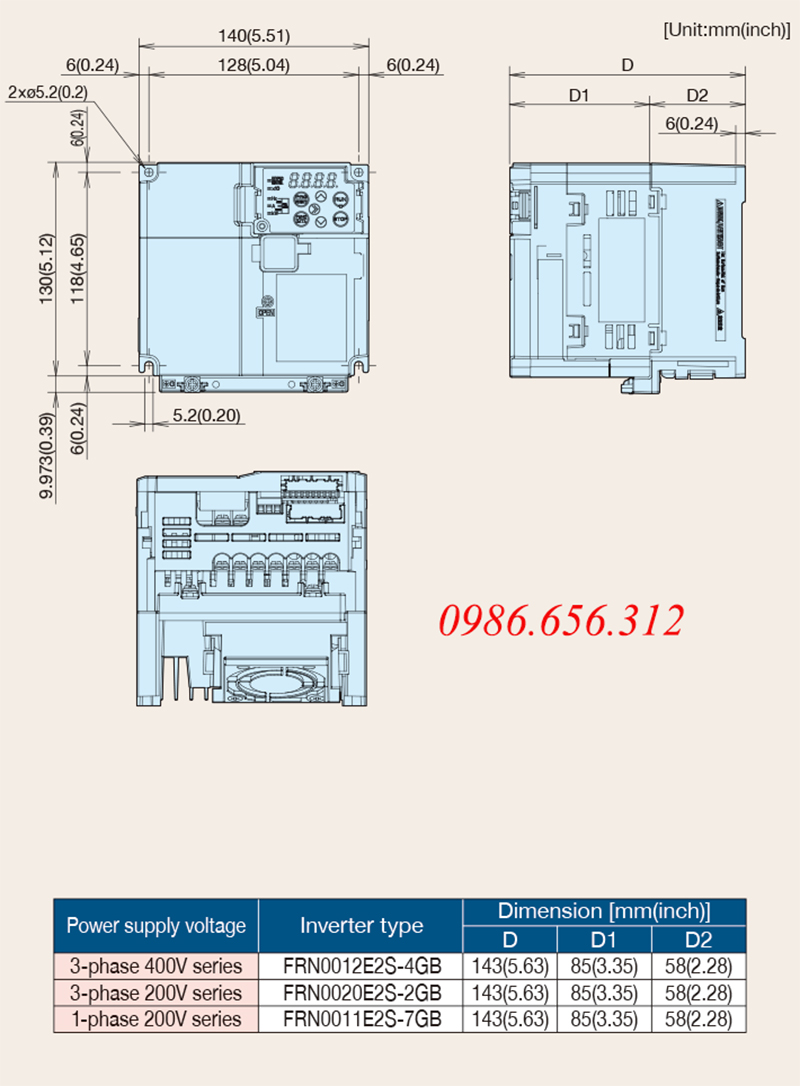 Biến tần FRN0012E2S-4GB