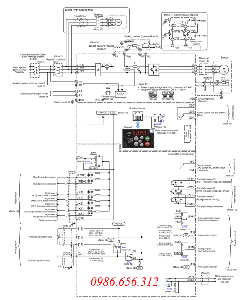 biến tần FRN0038F2E-4G