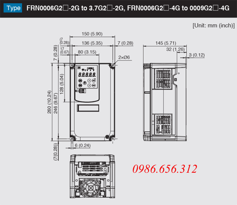 biến tần FRN0006G2S-4G
