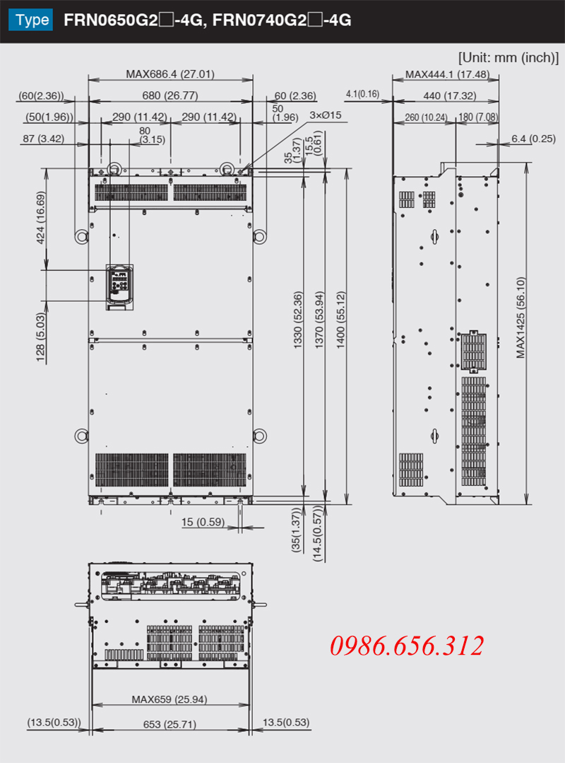 Biến tần FRN0650G2S-4G