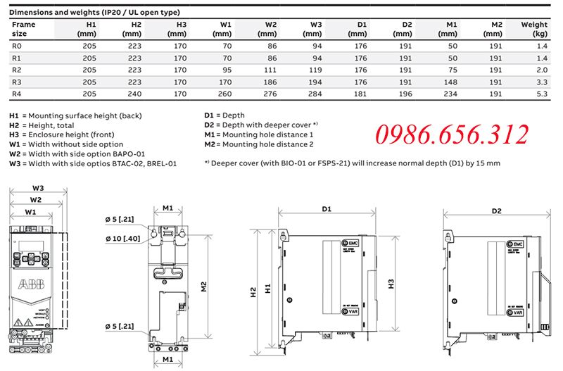 Biến tần ACS380-040S-09A4-4
