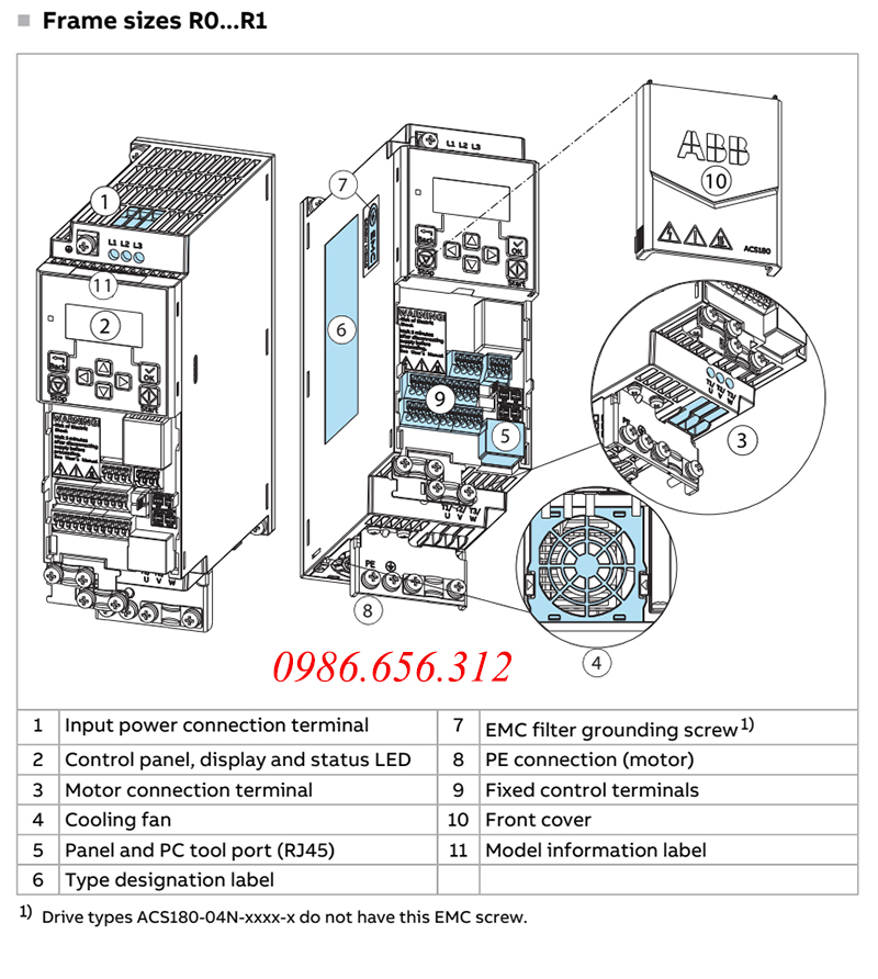 Biến tần ACS180-04S-07A2-4