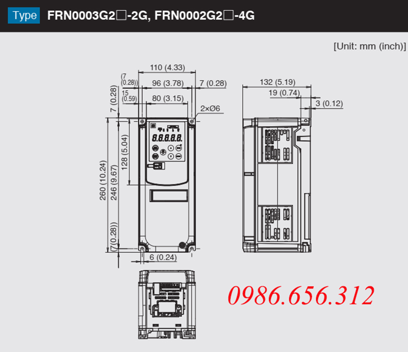 Biến tần FRN0002G2S-4G