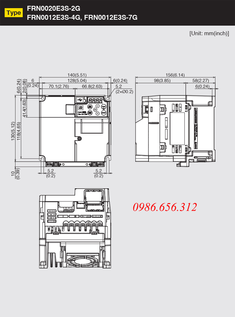 biến tần FRN0012E3S-7G