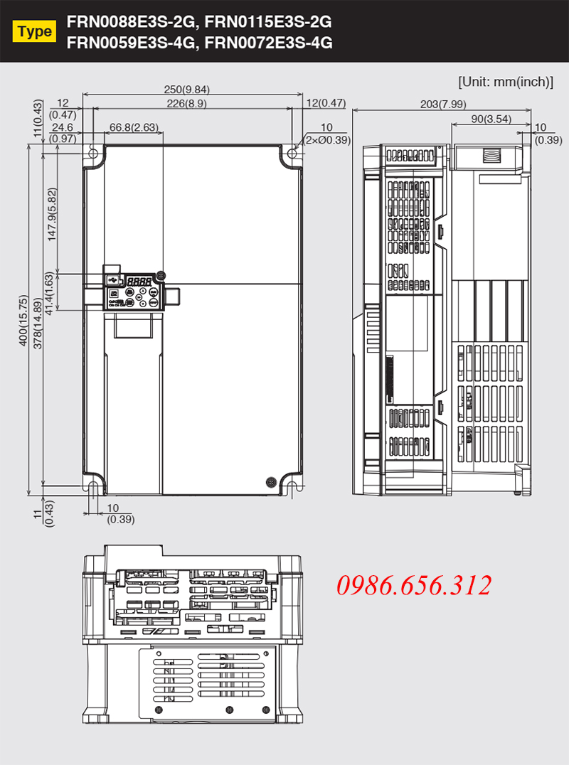 biến tần FRN0072E3S-4G