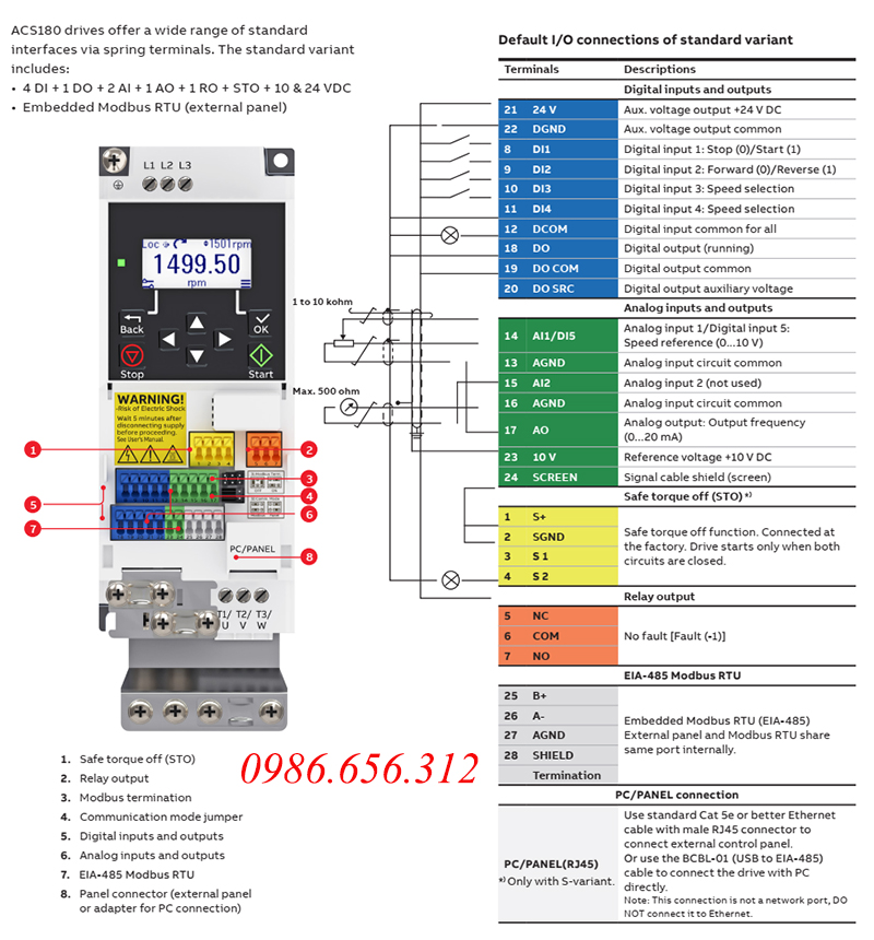 Biến tần ACS180-04S-038A-4