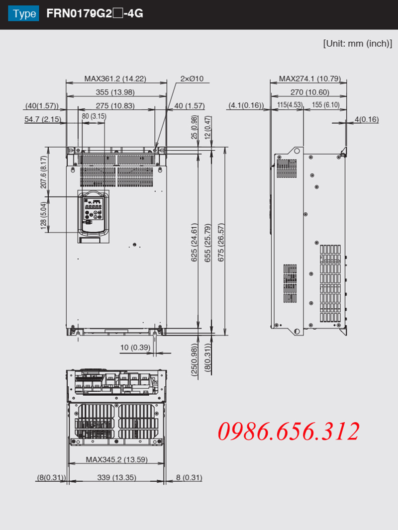 biến tần FRN0179G2S-4G: